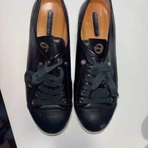 Longchamp Black Leather Men's Shoes